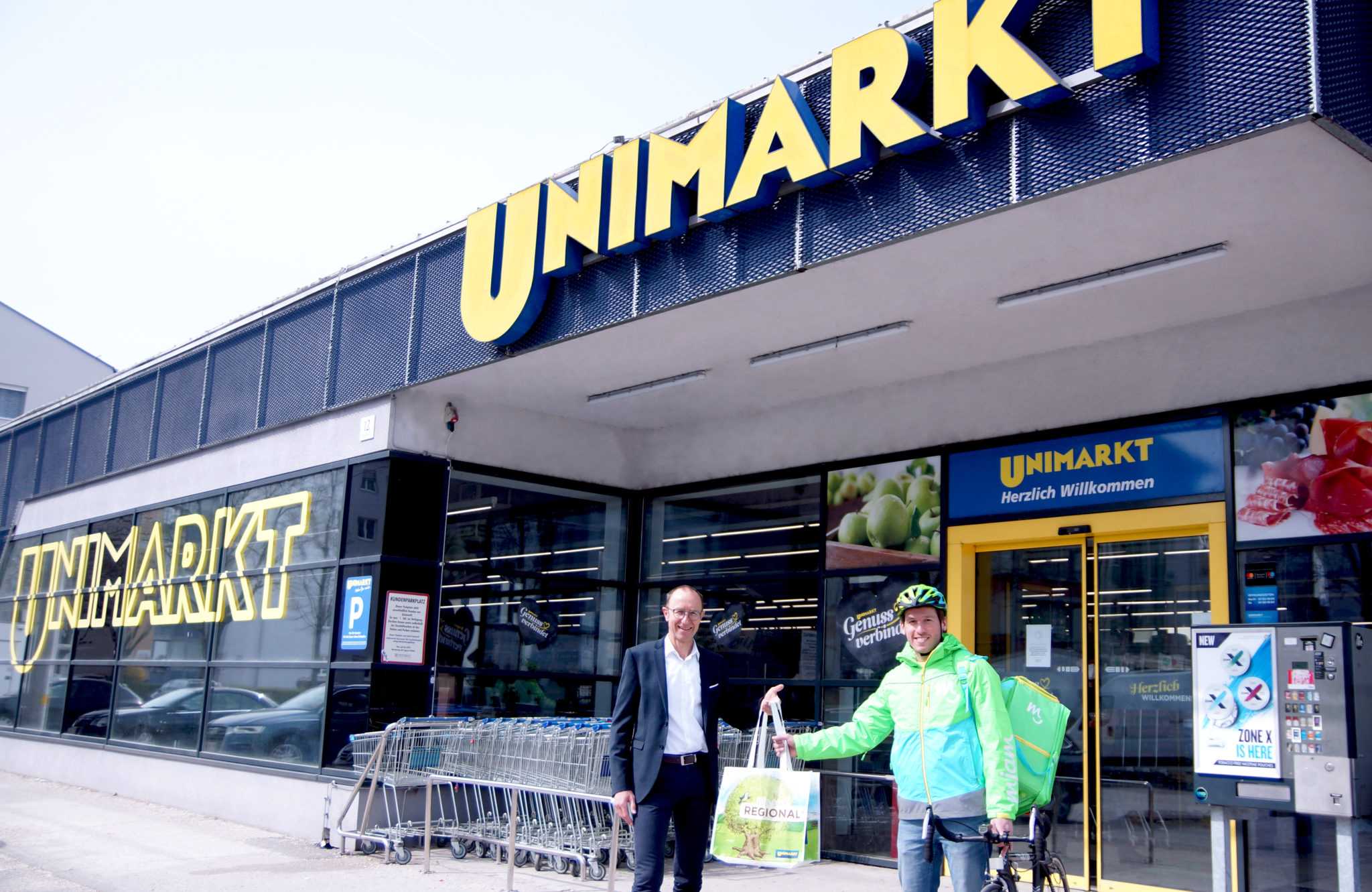 mjam kooperiert mit Unimarkt und erweitert Lieferangebot in Linz